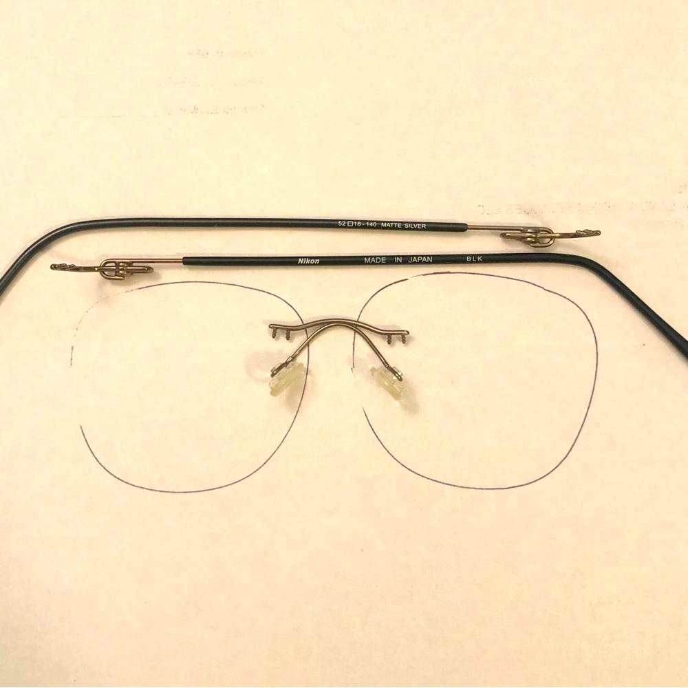 Nikon rimless 3 pc mounting